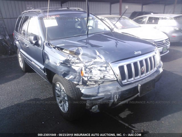 1J4GW58N74C218283 - 2004 JEEP GRAND CHEROKEE LIMITED Light Blue photo 1