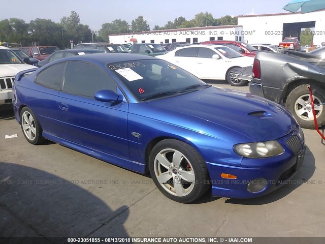 6G2VX12U65L464088 - 2005 PONTIAC GTO BLUE photo 1