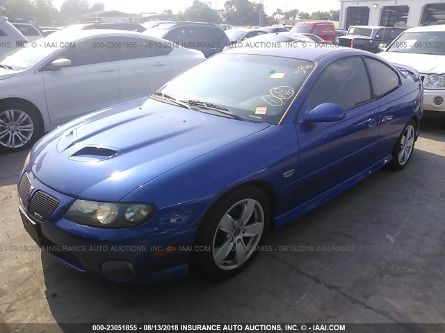 6G2VX12U65L464088 - 2005 PONTIAC GTO BLUE photo 2