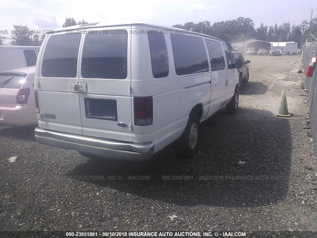 1FBSS31S82HA48469 - 2002 FORD ECONOLINE E350 SUPER DUTY WAGON WHITE photo 4