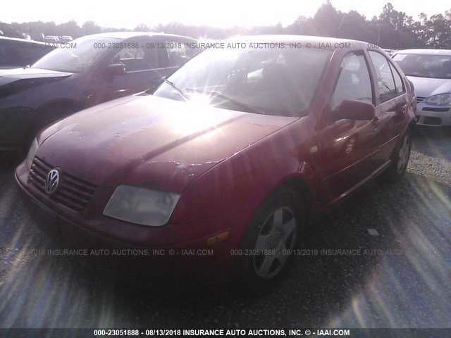 3VWSC29M4XM068484 - 1999 VOLKSWAGEN JETTA GLS RED photo 2