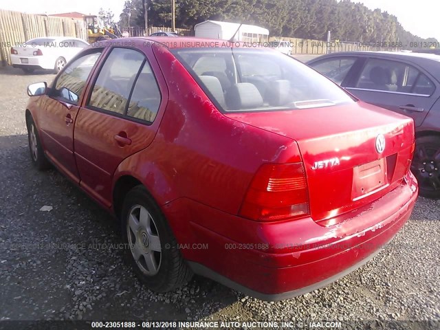 3VWSC29M4XM068484 - 1999 VOLKSWAGEN JETTA GLS RED photo 3