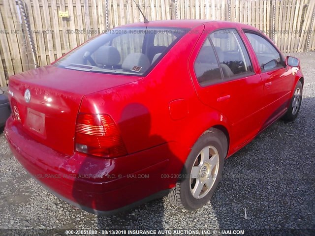 3VWSC29M4XM068484 - 1999 VOLKSWAGEN JETTA GLS RED photo 4