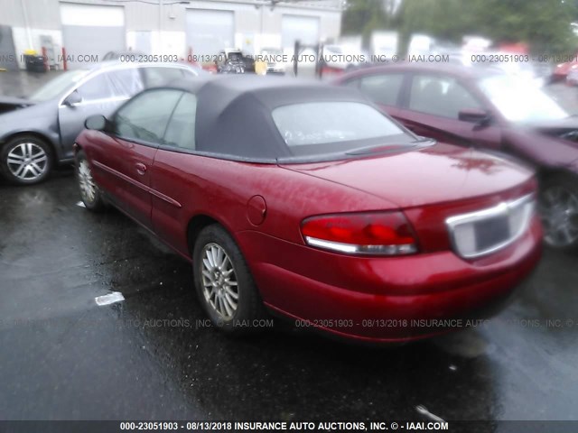 1C3EL55R06N211992 - 2006 CHRYSLER SEBRING TOURING RED photo 3