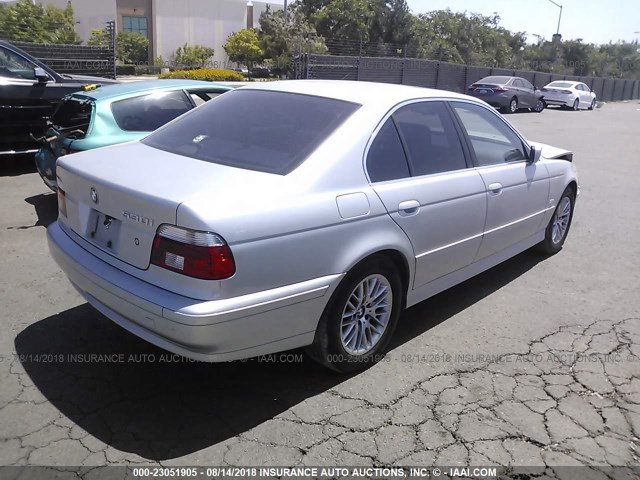 WBADT63481CF11725 - 2001 BMW 530 I AUTOMATIC SILVER photo 4