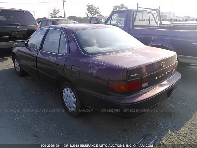 JT2BG12K3T0401614 - 1996 TOYOTA CAMRY DX/LE/XLE PURPLE photo 3