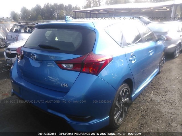 JTNKARJE0GJ516167 - 2016 TOYOTA SCION IM BLUE photo 4