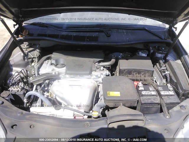 4T1BF1FK3FU078968 - 2015 TOYOTA CAMRY LE/XLE/SE/XSE GRAY photo 10