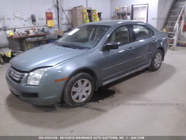 3FAFP06Z96R107428 - 2006 FORD FUSION S GREEN photo 2