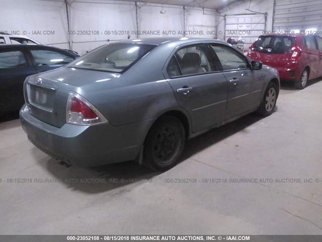 3FAFP06Z96R107428 - 2006 FORD FUSION S GREEN photo 4