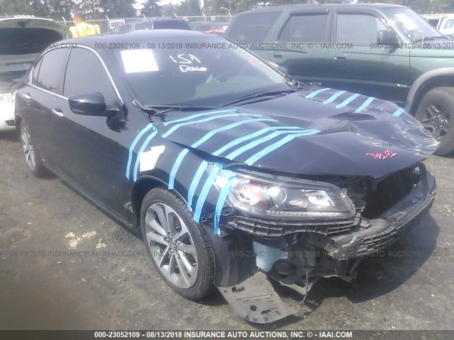 1HGCR2F59EA248249 - 2014 HONDA ACCORD SPORT BLACK photo 1