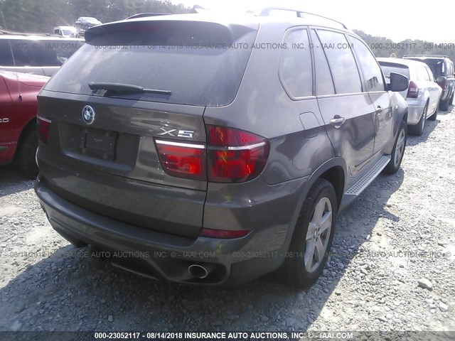 5UXZW0C56CL668366 - 2012 BMW X5 XDRIVE35D BROWN photo 4