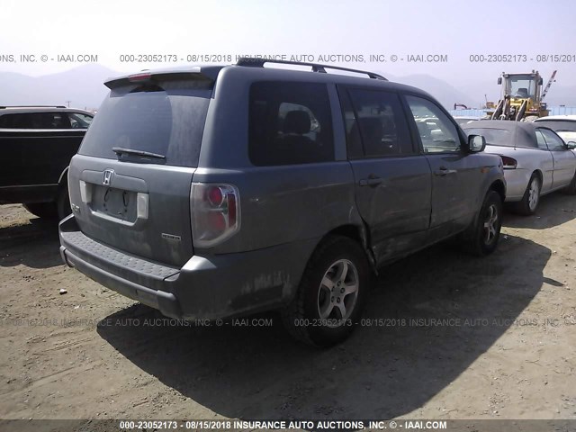 5FNYF18508B034721 - 2008 HONDA PILOT GRAY photo 4