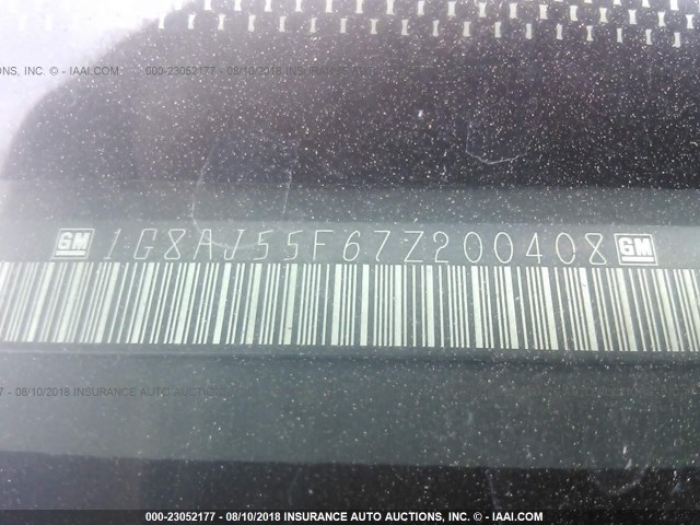 1G8AJ55F67Z200408 - 2007 SATURN ION LEVEL 2 灰色 照片 9