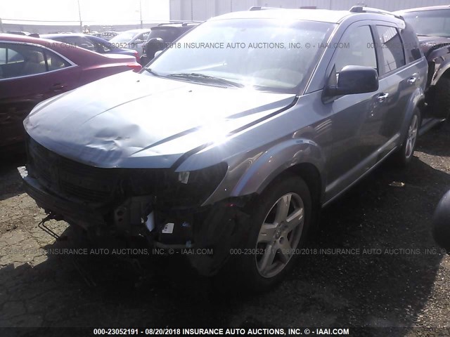 3D4GH67VX9T528773 - 2009 DODGE JOURNEY R/T GRAY photo 2