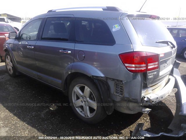 3D4GH67VX9T528773 - 2009 DODGE JOURNEY R/T GRAY photo 3