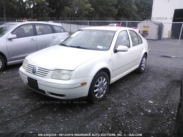 3VWRK69M74M047858 - 2004 VOLKSWAGEN JETTA GL WHITE photo 2