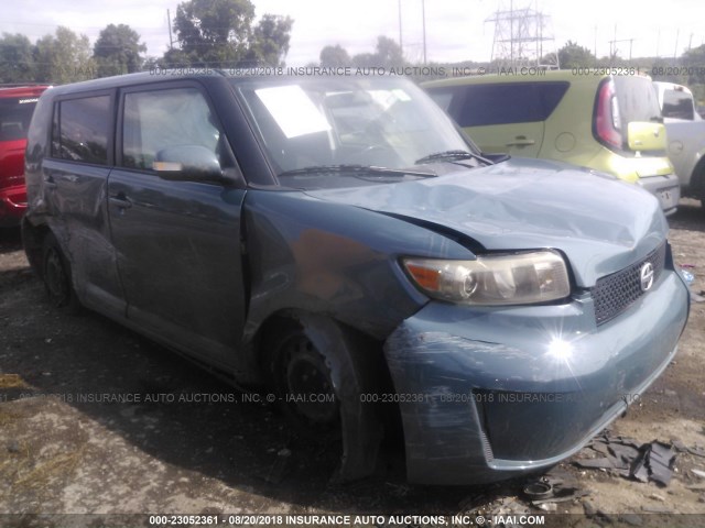 JTLKE50EX81054502 - 2008 TOYOTA SCION XB ღია ლურჯი ფოტო 1