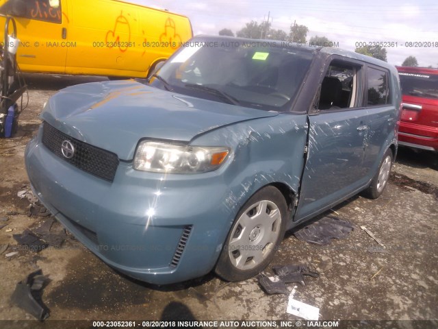 JTLKE50EX81054502 - 2008 TOYOTA SCION XB ღია ლურჯი ფოტო 2