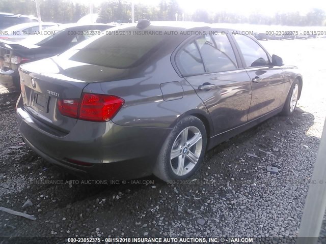 WBA3C3G50ENS67766 - 2014 BMW 320 I/XDRIVE GRAY photo 4