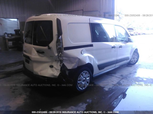 NM0LS7F78E1142258 - 2014 FORD TRANSIT CONNECT XLT WHITE photo 4