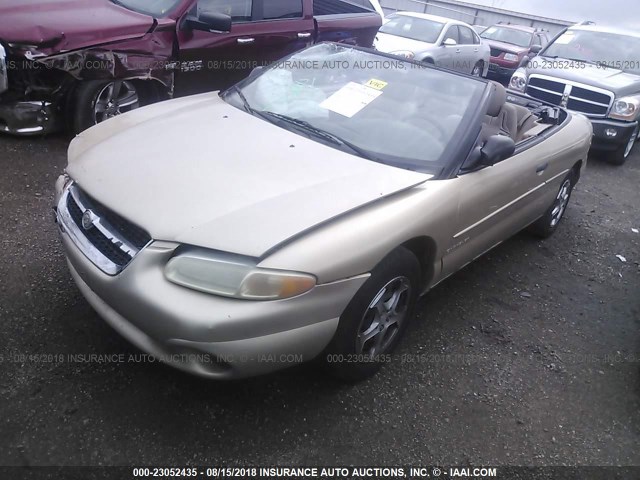 3C3EL45XXWT236925 - 1998 CHRYSLER SEBRING JX GOLD photo 2