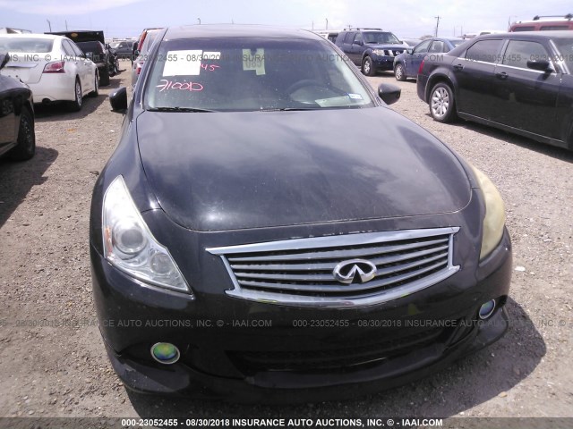 JN1CV6AP8AM400270 - 2010 INFINITI G37 SPORT BLACK photo 6