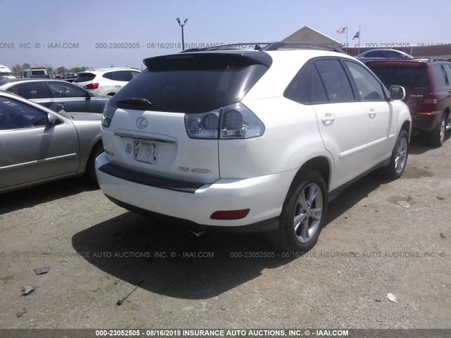 JTJGW31U560002526 - 2006 LEXUS RX 400 WHITE photo 4