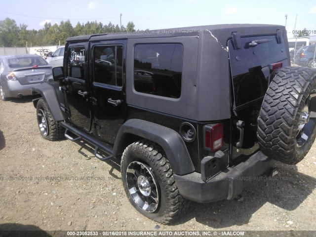 1J4BA3H19AL121995 - 2010 JEEP WRANGLER UNLIMITE SPORT BLACK photo 3