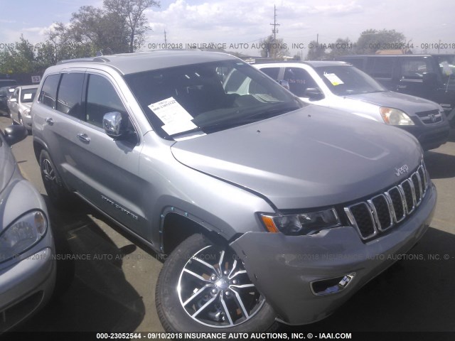 1C4RJFBGXJC419040 - 2018 JEEP GRAND CHEROKEE LIMITED SILVER photo 1
