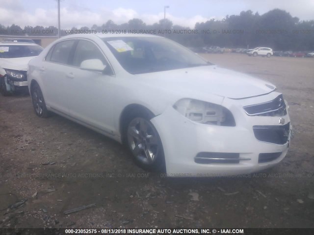 1G1ZH57B094268971 - 2009 CHEVROLET MALIBU 1LT WHITE photo 1