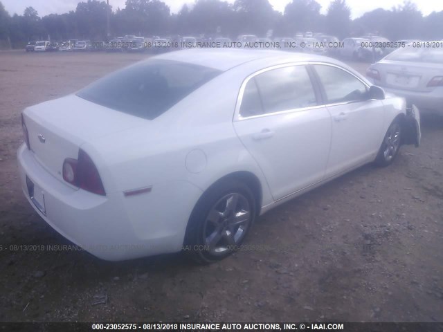 1G1ZH57B094268971 - 2009 CHEVROLET MALIBU 1LT WHITE photo 4