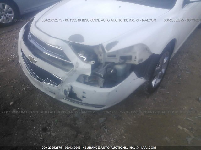 1G1ZH57B094268971 - 2009 CHEVROLET MALIBU 1LT WHITE photo 6