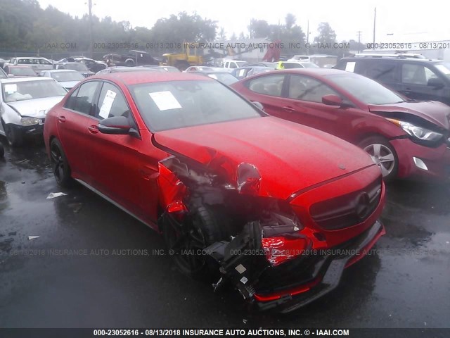 55SWF8HB1FU077952 - 2015 MERCEDES-BENZ C 63 AMG-S RED photo 6