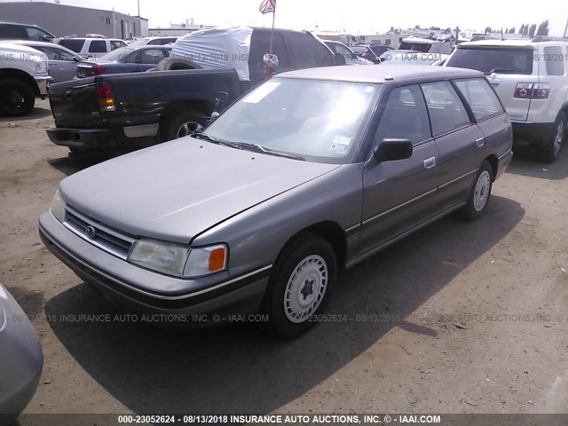 4S4BJ63C4M7906630 - 1991 SUBARU LEGACY L/HX/PX/RX GRAY photo 2