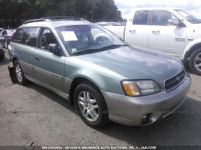 4S3BH675947644566 - 2004 SUBARU LEGACY OUTBACK AWP GREEN photo 1