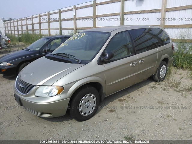 2C4GP24R43R299453 - 2003 CHRYSLER TOWN & COUNTRY  GOLD photo 2