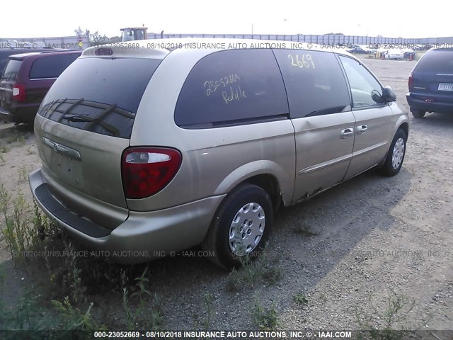 2C4GP24R43R299453 - 2003 CHRYSLER TOWN & COUNTRY  GOLD photo 4