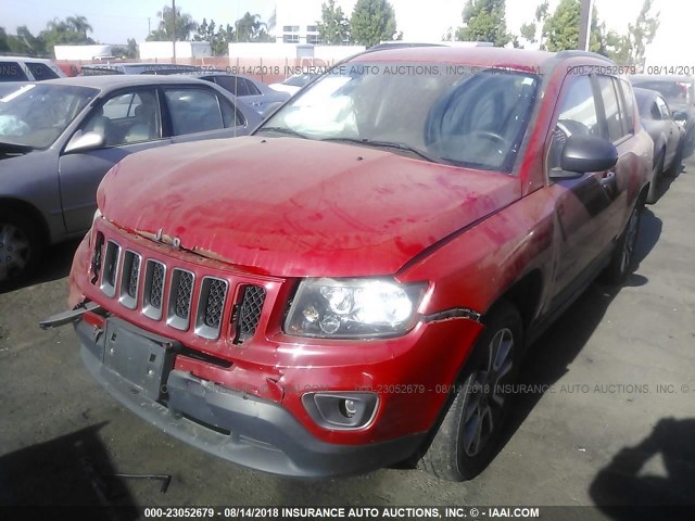 1C4NJCBA0GD777727 - 2016 JEEP COMPASS SPORT RED photo 2