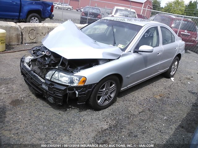 YV1RS592262519299 - 2006 VOLVO S60 2.5T SILVER photo 2