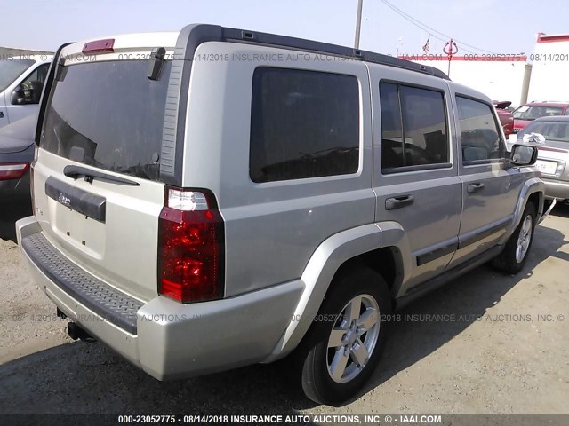 1J8HG48KX6C362980 - 2006 JEEP COMMANDER TAN photo 4