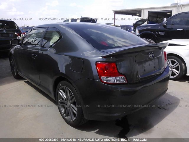 JTKJF5C79D3048604 - 2013 TOYOTA SCION TC 灰色 照片 3