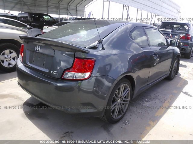 JTKJF5C79D3048604 - 2013 TOYOTA SCION TC 灰色 照片 4