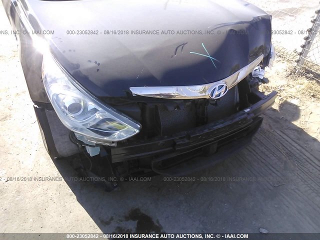 KMHEC4A49CA043803 - 2012 HYUNDAI SONATA HYBRID BLACK photo 6