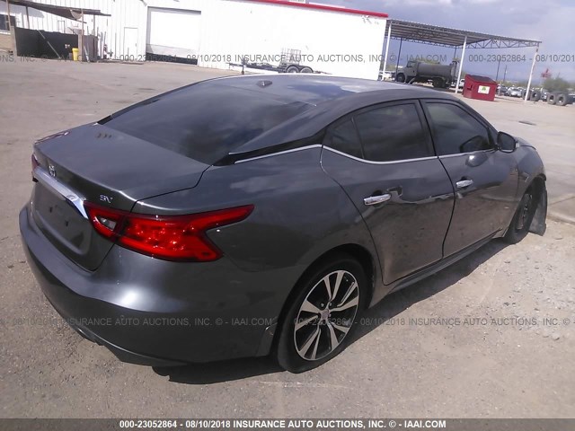 1N4AA6AP9HC395053 - 2017 NISSAN MAXIMA 3.5S/SV/SL/SR/PLAT GRAY photo 4