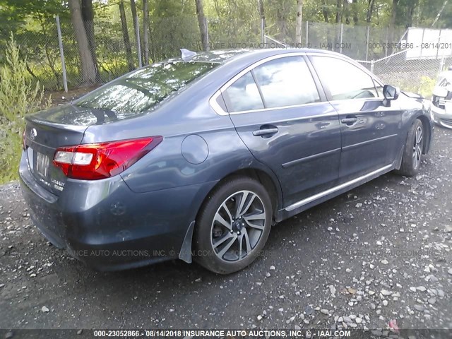 4S3BNAS62H3048322 - 2017 SUBARU LEGACY SPORT GRAY photo 4