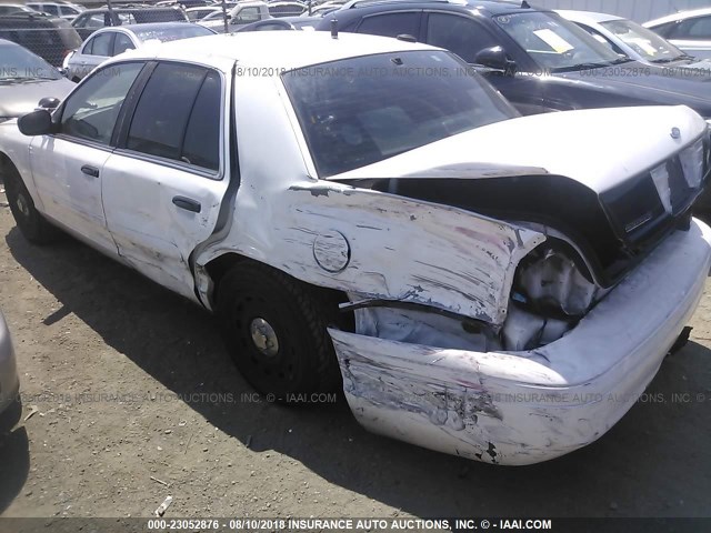 2FAHP71W44X165282 - 2004 FORD CROWN VICTORIA POLICE INTERCEPTOR WHITE photo 3