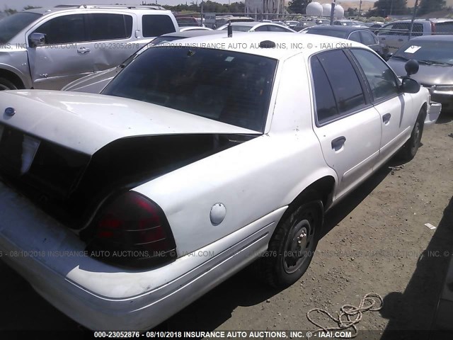 2FAHP71W44X165282 - 2004 FORD CROWN VICTORIA POLICE INTERCEPTOR WHITE photo 4