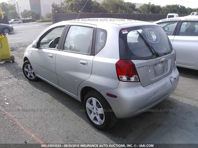 KL1TD62635B464084 - 2005 CHEVROLET AVEO LS GRAY photo 3