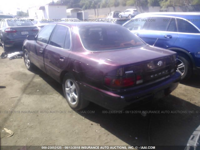 JT2BF12K6T0178570 - 1996 TOYOTA CAMRY LE/XLE/SE Bordo foto 3